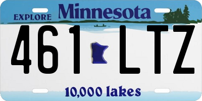 MN license plate 461LTZ