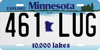 MN license plate 461LUG