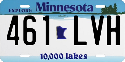 MN license plate 461LVH
