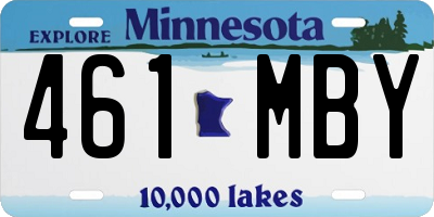MN license plate 461MBY