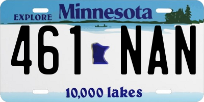 MN license plate 461NAN