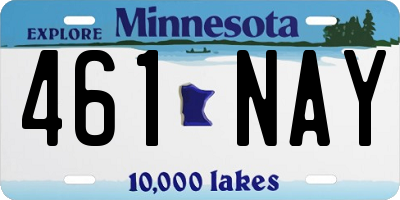 MN license plate 461NAY