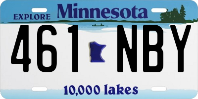 MN license plate 461NBY