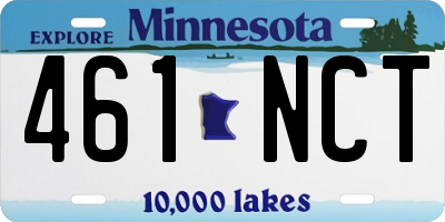 MN license plate 461NCT