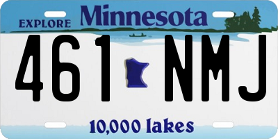 MN license plate 461NMJ