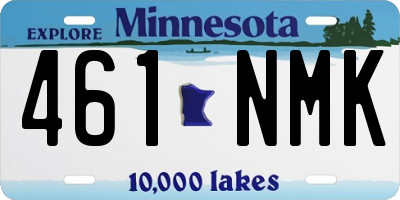MN license plate 461NMK