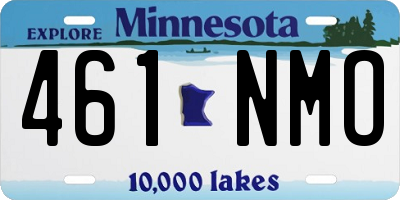 MN license plate 461NMO
