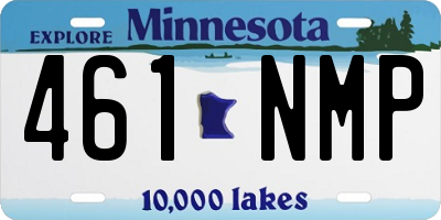 MN license plate 461NMP