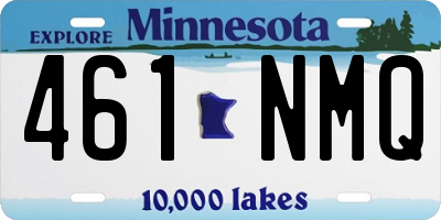 MN license plate 461NMQ