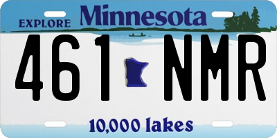 MN license plate 461NMR