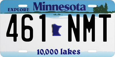 MN license plate 461NMT
