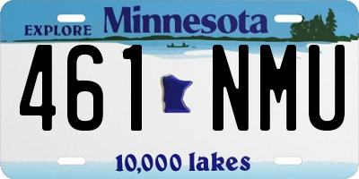 MN license plate 461NMU