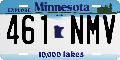 MN license plate 461NMV