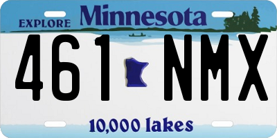 MN license plate 461NMX