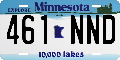 MN license plate 461NND