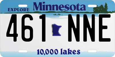 MN license plate 461NNE