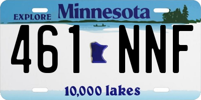 MN license plate 461NNF