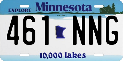 MN license plate 461NNG
