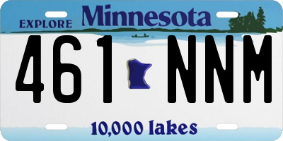 MN license plate 461NNM