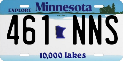 MN license plate 461NNS