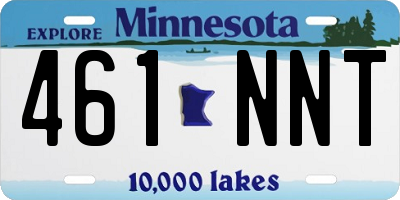 MN license plate 461NNT
