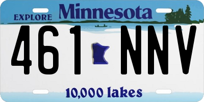 MN license plate 461NNV
