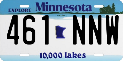 MN license plate 461NNW