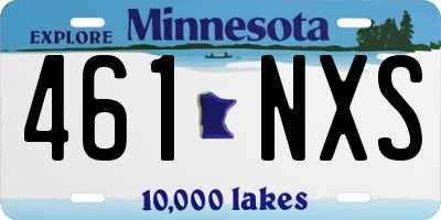 MN license plate 461NXS