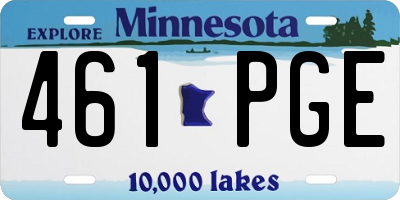 MN license plate 461PGE
