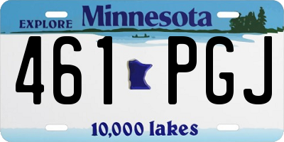 MN license plate 461PGJ