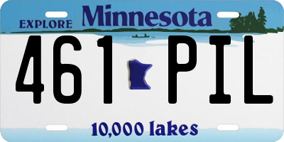 MN license plate 461PIL