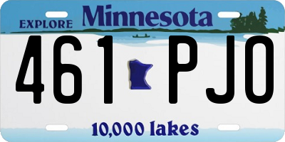 MN license plate 461PJO