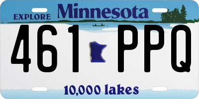 MN license plate 461PPQ