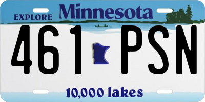 MN license plate 461PSN
