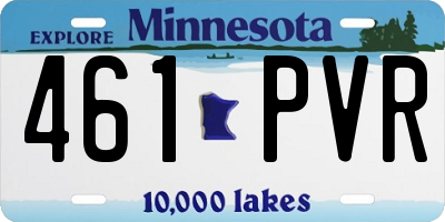 MN license plate 461PVR