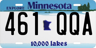 MN license plate 461QQA