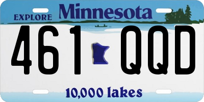 MN license plate 461QQD