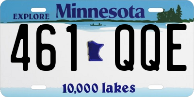 MN license plate 461QQE