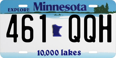 MN license plate 461QQH