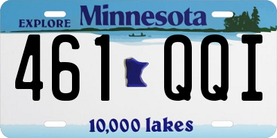 MN license plate 461QQI