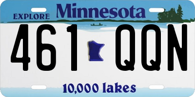 MN license plate 461QQN