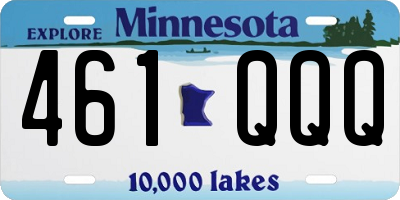 MN license plate 461QQQ