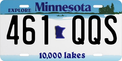 MN license plate 461QQS