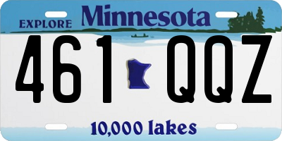 MN license plate 461QQZ