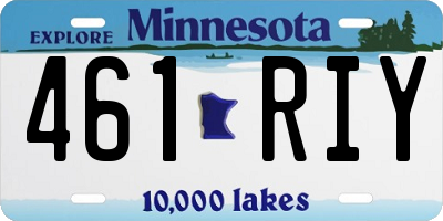 MN license plate 461RIY
