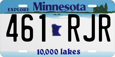 MN license plate 461RJR