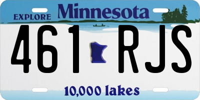 MN license plate 461RJS