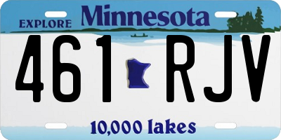 MN license plate 461RJV