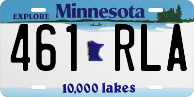 MN license plate 461RLA