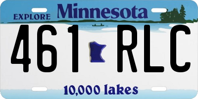 MN license plate 461RLC